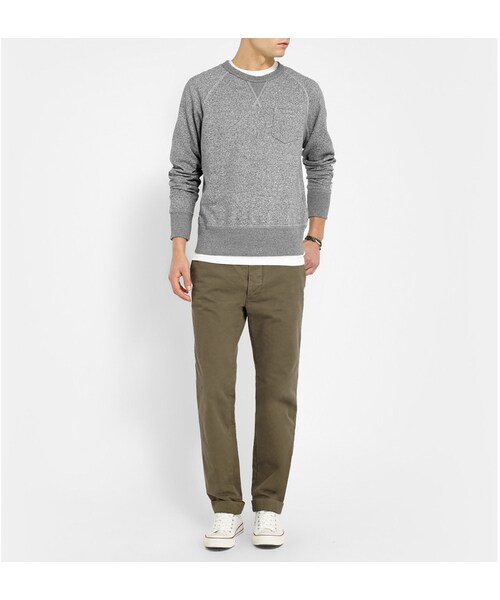 TODD SNYDER（トッドスナイダー）の「Todd Snyder Champion Fleece-Back Cotton-Jersey Sweatshirt（スウェット・メンズ・Gray・M/L/XL/XXL）」の5枚目の写真