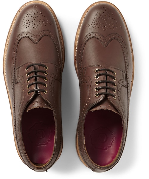 GRENSON(グレンソン)の「Grenson Sid Burnished-Leather Longwing Brogues(シューズ・メンズ・Brown・UK 6 (US 7)/UK 7 (US 8)/UK 7.5 (US 8.5)/UK 8 (US 9)/UK 8.5 (US 9.5)/UK 9 (US 10)/UK 9.5 (US 10.5)/UK 10 (US 11)/UK 10.5 (US 11.5)/UK 11 (US 12)/UK 11.5 (US 12.5)/UK 12 (US 13))」の8枚目の写真