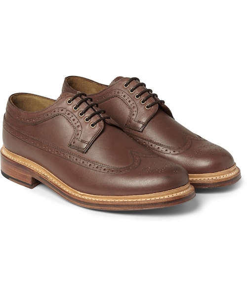 GRENSON(グレンソン)の「Grenson Sid Burnished-Leather Longwing Brogues(シューズ・メンズ・Brown・UK 6 (US 7)/UK 7 (US 8)/UK 7.5 (US 8.5)/UK 8 (US 9)/UK 8.5 (US 9.5)/UK 9 (US 10)/UK 9.5 (US 10.5)/UK 10 (US 11)/UK 10.5 (US 11.5)/UK 11 (US 12)/UK 11.5 (US 12.5)/UK 12 (US 13))」の3枚目の写真