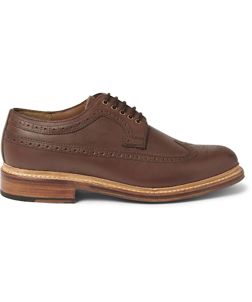 GRENSON(グレンソン)の「Grenson Sid Burnished-Leather Longwing Brogues(シューズ・メンズ・Brown・UK 6 (US 7)/UK 7 (US 8)/UK 7.5 (US 8.5)/UK 8 (US 9)/UK 8.5 (US 9.5)/UK 9 (US 10)/UK 9.5 (US 10.5)/UK 10 (US 11)/UK 10.5 (US 11.5)/UK 11 (US 12)/UK 11.5 (US 12.5)/UK 12 (US 13))」の7枚目の写真