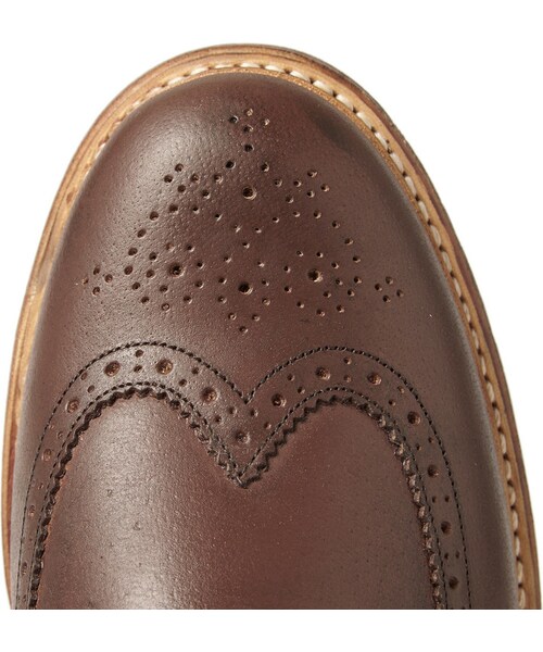 GRENSON(グレンソン)の「Grenson Sid Burnished-Leather Longwing Brogues(シューズ・メンズ・Brown・UK 6 (US 7)/UK 7 (US 8)/UK 7.5 (US 8.5)/UK 8 (US 9)/UK 8.5 (US 9.5)/UK 9 (US 10)/UK 9.5 (US 10.5)/UK 10 (US 11)/UK 10.5 (US 11.5)/UK 11 (US 12)/UK 11.5 (US 12.5)/UK 12 (US 13))」の5枚目の写真