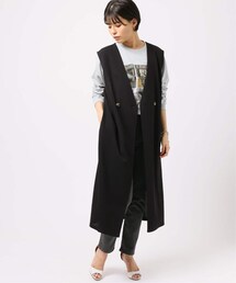 B.C STOCK（ベーセーストック）の「《予約》カットジョーゼットロングジレ◆（その他）」