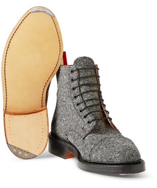 THOM BROWNE（トムブラウン）の「Thom Browne Gibson Wool-Tweed Derby