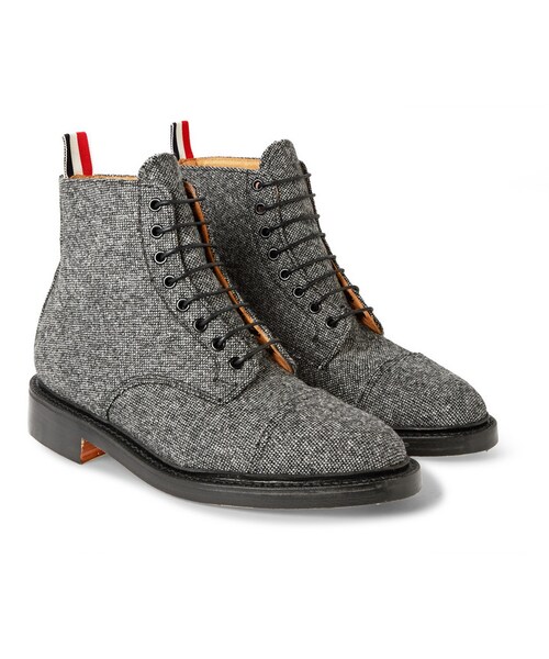 THOM BROWNE（トムブラウン）の「Thom Browne Gibson Wool-Tweed Derby