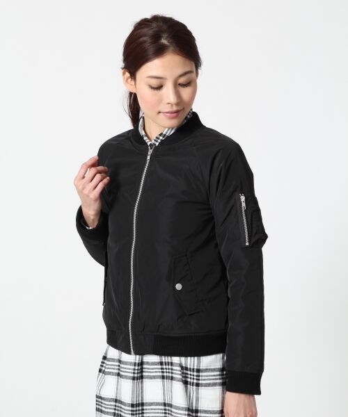 A part by(アパートバイ)の「タフタ/MA-1(ジャケット/アウター・レディース・ブラック/カーキ・M/L)」の4枚目の写真