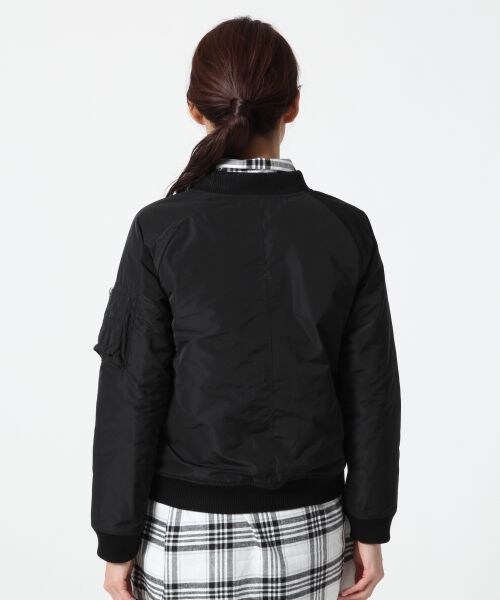 A part by(アパートバイ)の「タフタ/MA-1(ジャケット/アウター・レディース・ブラック/カーキ・M/L)」の6枚目の写真