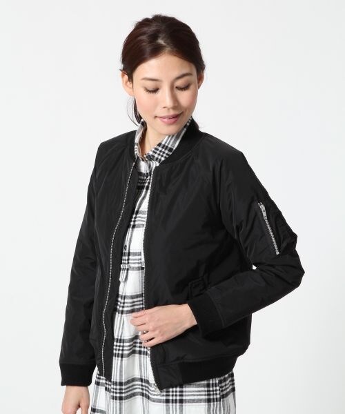 A part by(アパートバイ)の「タフタ/MA-1(ジャケット/アウター・レディース・ブラック/カーキ・M/L)」の1枚目の写真