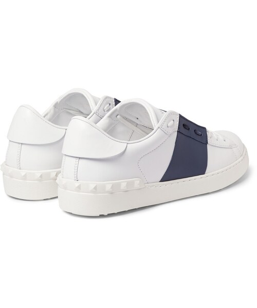 VALENTINO（ヴァレンティノ）の「Valentino Striped Leather Sneakers（スニーカー・メンズ・White・EU 43 (US 10)/EU 39 (US 6)/EU 40 (US 7)/EU 41 (US 8)/EU 42 (US 9)/EU 44 (US 11)/EU 45 (US 12)）」の8枚目の写真