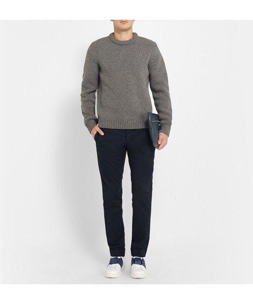 VALENTINO（ヴァレンティノ）の「Valentino Striped Leather Sneakers（スニーカー・メンズ・White・EU 43 (US 10)/EU 39 (US 6)/EU 40 (US 7)/EU 41 (US 8)/EU 42 (US 9)/EU 44 (US 11)/EU 45 (US 12)）」の6枚目の写真