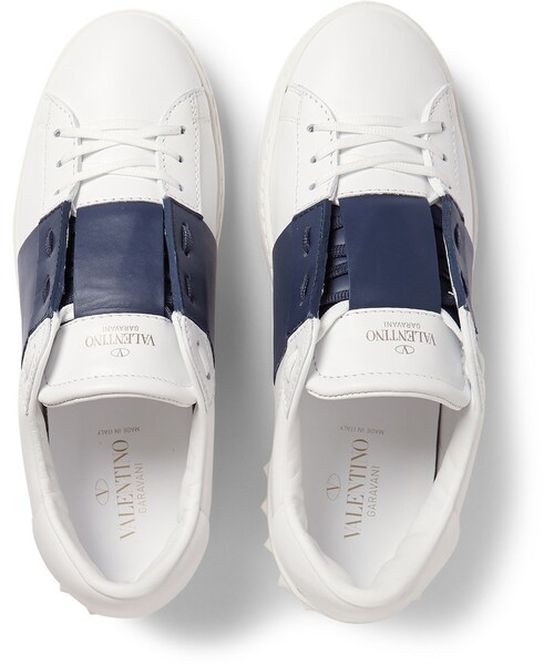 VALENTINO（ヴァレンティノ）の「Valentino Striped Leather Sneakers（スニーカー・メンズ・White・EU 43 (US 10)/EU 39 (US 6)/EU 40 (US 7)/EU 41 (US 8)/EU 42 (US 9)/EU 44 (US 11)/EU 45 (US 12)）」の7枚目の写真