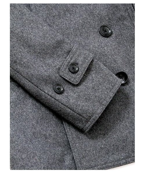 earth music&ecology(アースミュージックアンドエコロジー)の「メルトンPコート(コート ・メンズ・グレー・M/L)」の4枚目の写真