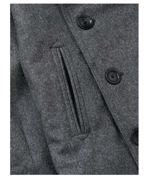 earth music&ecology(アースミュージックアンドエコロジー)の「メルトンPコート(コート ・メンズ・グレー・M/L)」の3枚目の写真