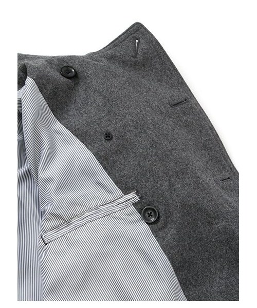 earth music&ecology(アースミュージックアンドエコロジー)の「メルトンPコート(コート ・メンズ・グレー・M/L)」の6枚目の写真