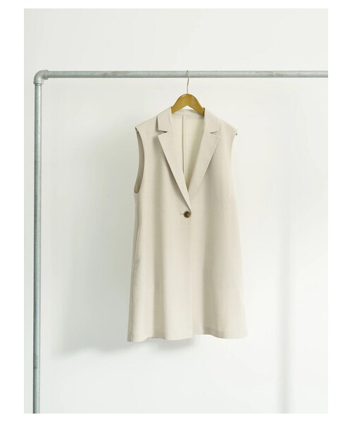 earth music&ecology（アースミュージックアンドエコロジー）の「【予約】ロングジレ（ジャケット/アウター・ライトベージュ/モカ・F）」の22枚目の写真