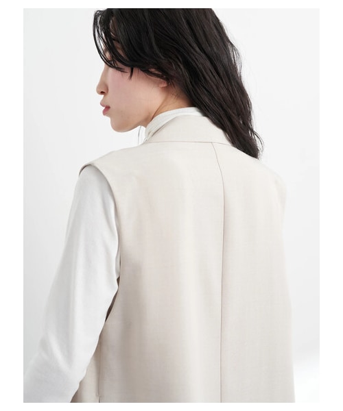 earth music&ecology（アースミュージックアンドエコロジー）の「【予約】ロングジレ（ジャケット/アウター・ライトベージュ/モカ・F）」の19枚目の写真