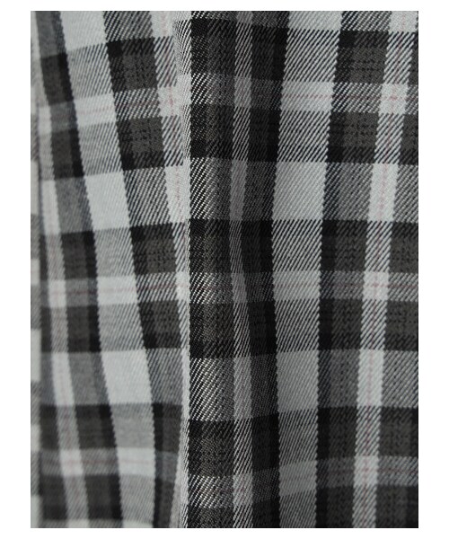 earth music&ecology(アースミュージックアンドエコロジー)の「【予約】チェックキャミワンピース(ワンピース/ドレス・ブラック/ブラウン・S/M)」の20枚目の写真