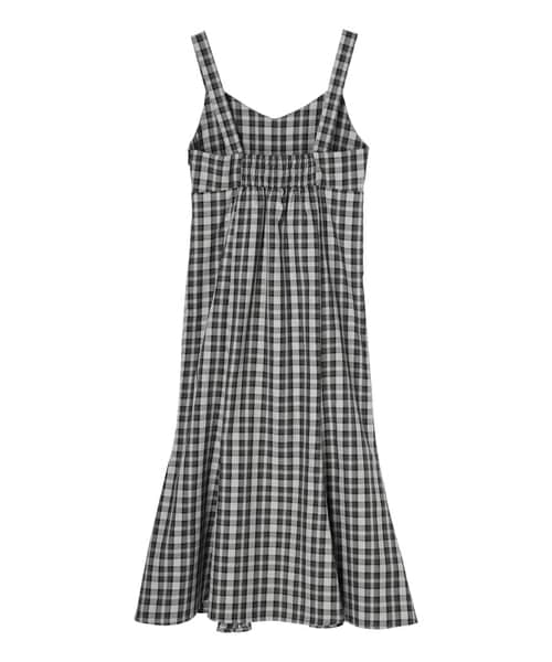 earth music&ecology(アースミュージックアンドエコロジー)の「【予約】チェックキャミワンピース(ワンピース/ドレス・ブラック/ブラウン・S/M)」の14枚目の写真