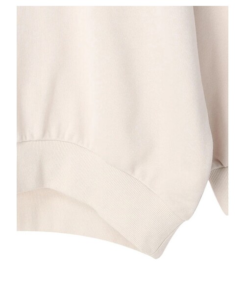 earth music&ecology(アースミュージックアンドエコロジー)の「グラフィックルーズパーカー(トップス・アイボリー/チャコールグレー・F)」の6枚目の写真