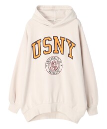 earth music&ecology | グラフィックルーズパーカー(トップス)