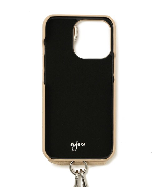 ajew（エジュー）の「ajew/エジュー/【ひも付き】クロコ iPhone13Pro（アクセサリー・BLACK/BEIGE/BROWN/GREEN/NAVY・00）」の2枚目の写真