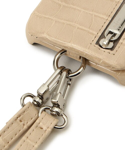 ajew（エジュー）の「ajew/エジュー/【ひも付き】クロコ iPhone13Pro（アクセサリー・BLACK/BEIGE/BROWN/GREEN/NAVY・00）」の10枚目の写真