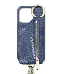 ajew/エジュー/【ひも付き】クロコ iPhone13Pro