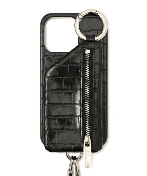 ajew（エジュー）の「ajew/エジュー/【ひも付き】クロコ iPhone13Pro（アクセサリー・BLACK/BEIGE/BROWN/GREEN/NAVY・00）」の12枚目の写真