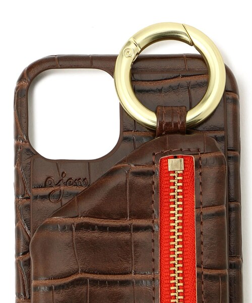 ajew（エジュー）の「ajew/エジュー/【ひも付き】クロコ iPhone13（アクセサリー・BLACK/BEIGE/BROWN/GREEN/NAVY・00）」の7枚目の写真