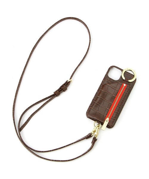 ajew（エジュー）の「ajew/エジュー/【ひも付き】クロコ iPhone13（アクセサリー・BLACK/BEIGE/BROWN/GREEN/NAVY・00）」の4枚目の写真