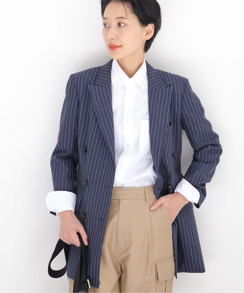 ヴェルメイユパーイエナ　ジャケット　ネイビー VERMEIL par iena（ヴェルメイユパーイエナ）の「TOPネイビー