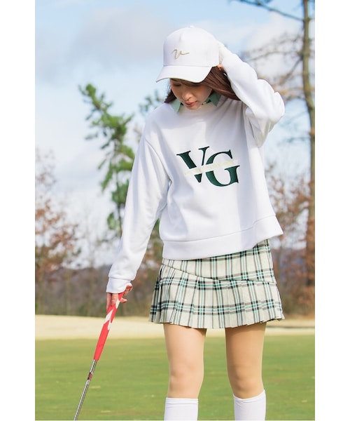 VICKY（ビッキー）の「【GOLF】アシメプリーツチェックスカート