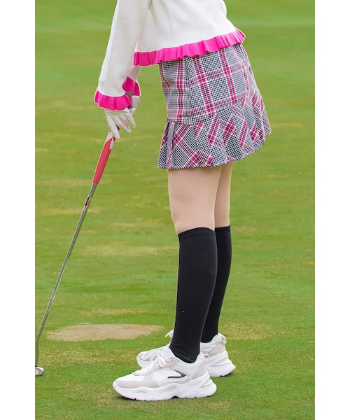 VICKY（ビッキー）の「【GOLF】アシメプリーツチェックスカート