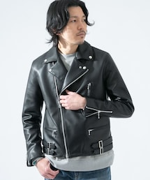 URBAN RESEARCH ROSSO WOMEN | 仿皮革質感騎士外套