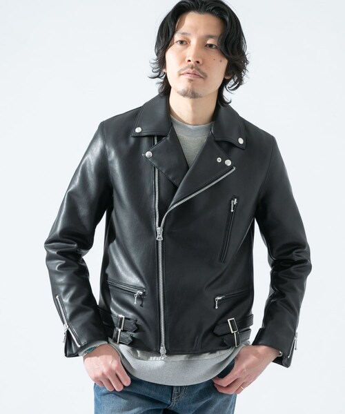 URBAN RESEARCH ROSSO WOMEN(アーバンリサーチ ロッソ)の「仿皮革質感騎士外套(ジャケット/アウター・メンズ・黑色・M/L)」の3枚目の写真