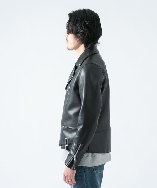 URBAN RESEARCH ROSSO WOMEN(アーバンリサーチ ロッソ)の「仿皮革質感騎士外套(ジャケット/アウター・メンズ・黑色・M/L)」の5枚目の写真
