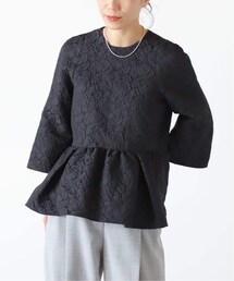 VERMEIL par iena（ヴェルメイユパーイエナ）の「《追加2予約》フラワージャガードペプラムブラウス◆（その他）」