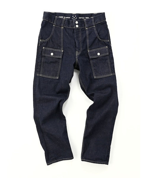 45R ✨ライ麦デニムのブッシュパンツ（インディゴ 加工）デニムパンツ