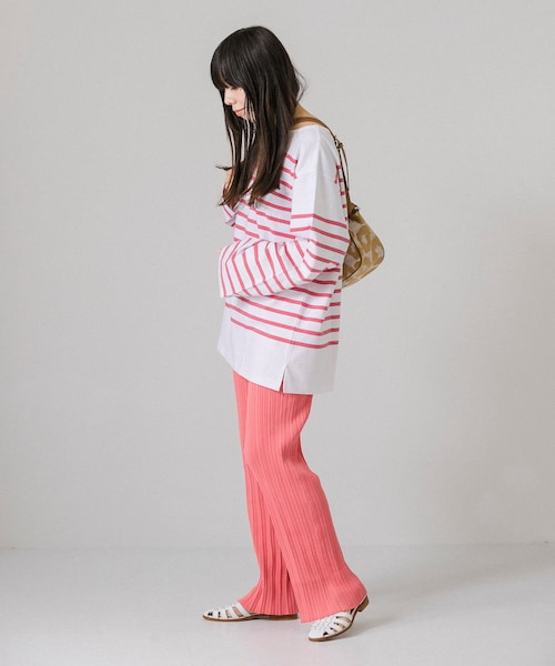 ADAWAS(アダワズ)の「『別注』ADAWAS×URBAN RESEARCH リブパンツ(その他・レディース・PINK/GREEN/GREIGE/ORANGE・FREE)」の11枚目の写真