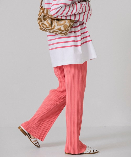 ADAWAS(アダワズ)の「『別注』ADAWAS×URBAN RESEARCH リブパンツ(その他・レディース・PINK/GREEN/GREIGE/ORANGE・FREE)」の9枚目の写真