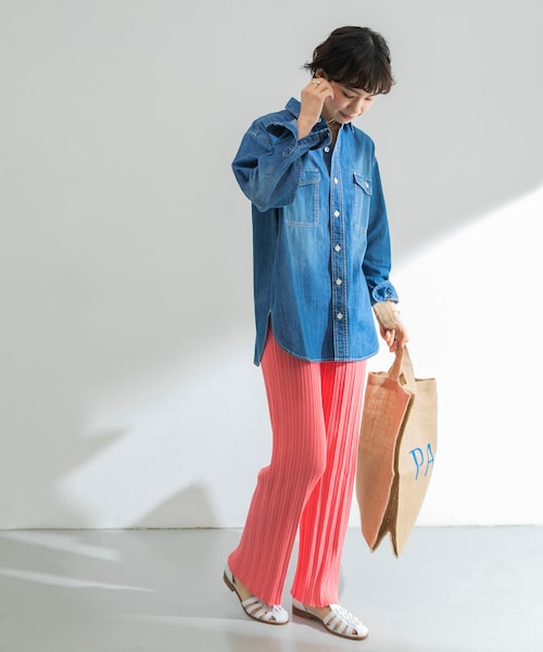 ADAWAS(アダワズ)の「『別注』ADAWAS×URBAN RESEARCH リブパンツ(その他・レディース・PINK/GREEN/GREIGE/ORANGE・FREE)」の14枚目の写真