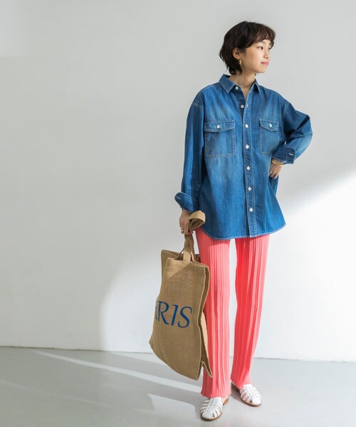 ADAWAS(アダワズ)の「『別注』ADAWAS×URBAN RESEARCH リブパンツ(その他・レディース・PINK/GREEN/GREIGE/ORANGE・FREE)」の13枚目の写真