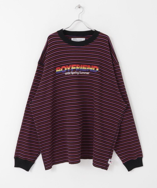 【yuka】DAIRIKU COUPLE BORDER EMBROIDER DAIRIKU（ダイリク）の「DAIRIKU Couple Border EmbroideryT-SHIRTS