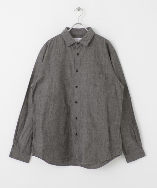 MANUAL ALPHABET CHAMBRAY L/F REGULAR COLLAR SHIRTS