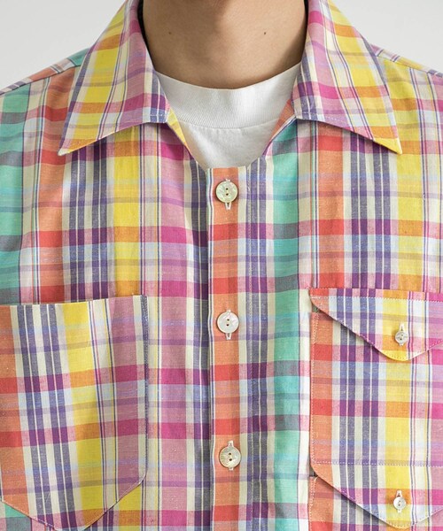 RANDY（ランディ）の「RANDY Back cut shirt（その他・メンズ・Madras ch・2）」の12枚目の写真