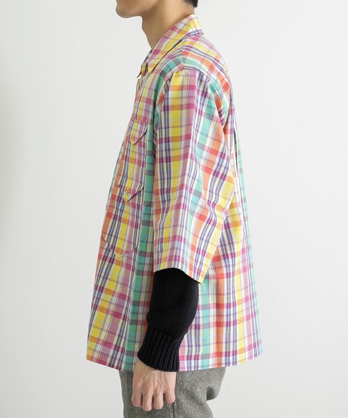 RANDY（ランディ）の「RANDY Back cut shirt（その他・メンズ・Madras ch・2）」の6枚目の写真