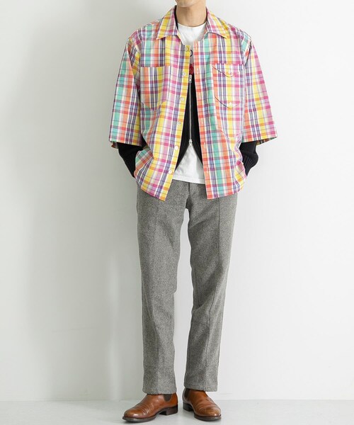 RANDY（ランディ）の「RANDY Back cut shirt（その他・メンズ・Madras ch・2）」の2枚目の写真