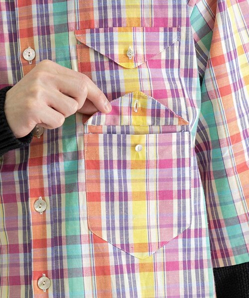 RANDY（ランディ）の「RANDY Back cut shirt（その他・メンズ・Madras ch・2）」の11枚目の写真