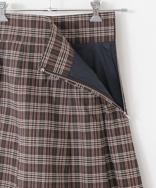 Scye(サイ)の「Scye Checked Cotton Maxi Skirt(その他・レディース・Brown・36)」の4枚目の写真