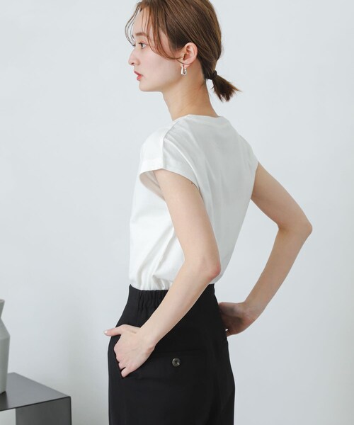 SATISFY サティスファイSPACE-O ノースリーブシャツ ピンズ付き