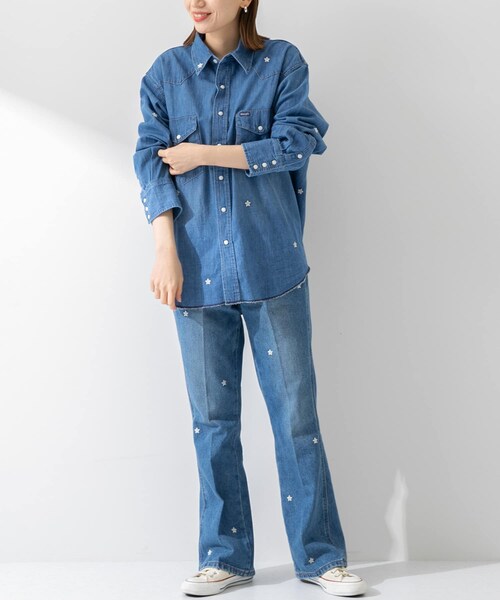 Wrangler(ラングラー)の「Wrangler RIGHT HAND SHIRT DENIM(その他・レディース・インディゴ・S)」の5枚目の写真